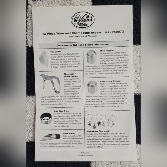 La Vigna wine accessories boxed set - Picture 3 of 6